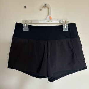 lululemon athletica Black Women's Run/Workout Shorts